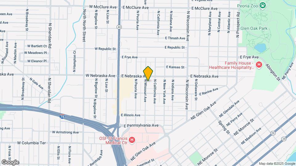 1822 N Missouri Ave Map and Location Details