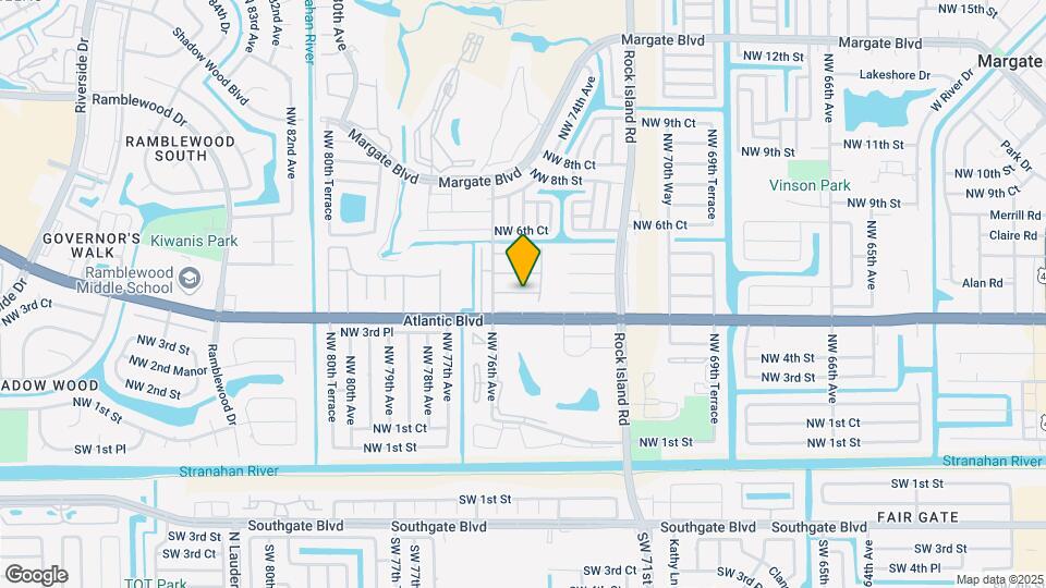 7500 NW 4th Pl Map and Location Details