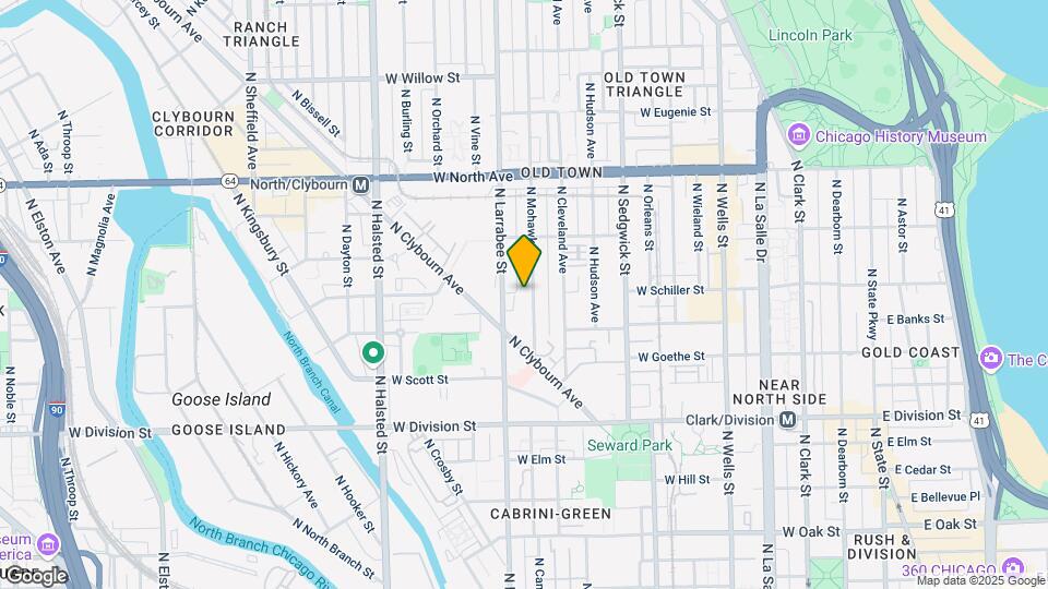 1368 N Mohawk St Map and Location Details