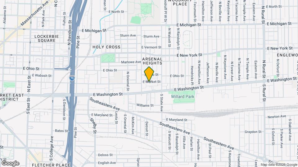1523 E Market St Mapa y Detalles de la Ubicación