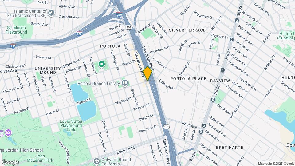 2713-2717 San Bruno Ave Mapa y Detalles de la Ubicación