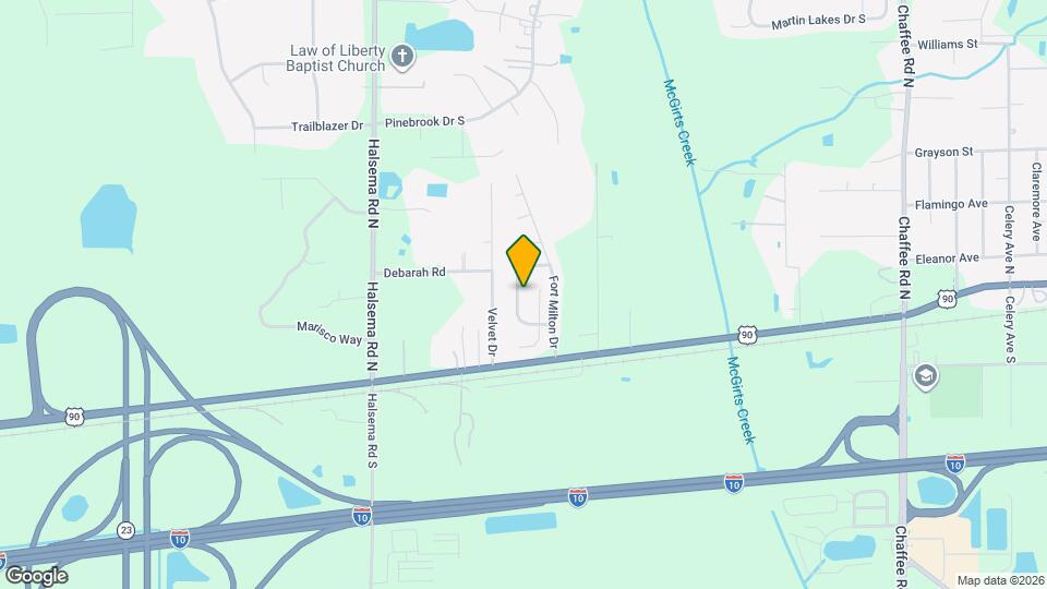 11921 Dover Village Dr W Map and Location Details