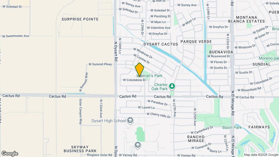 12918 W Columbine Dr Map and Location Details