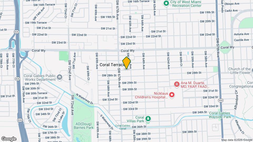 6534 SW 27th St Map and Location Details