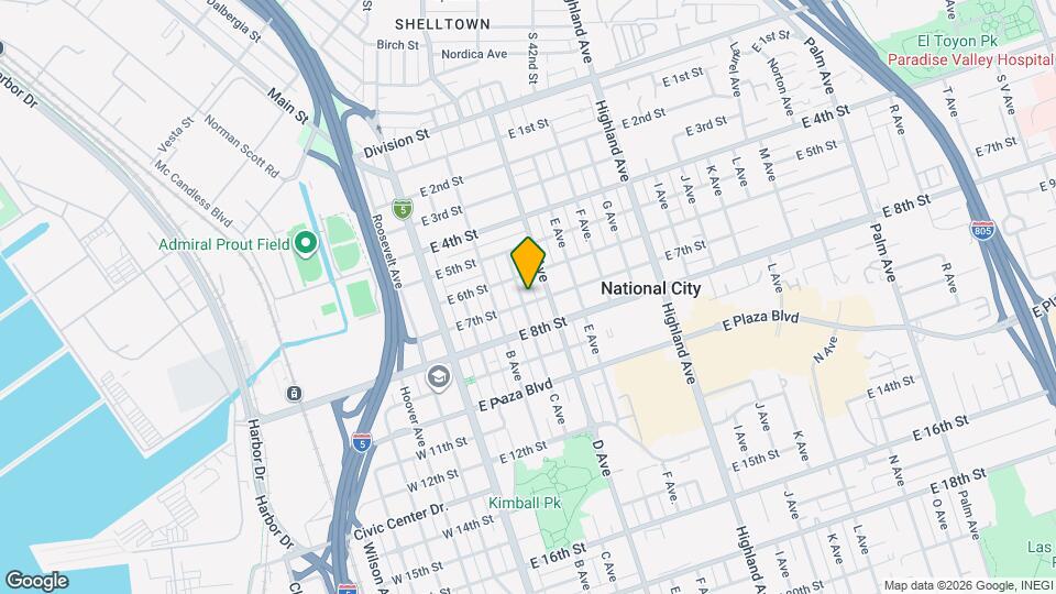 641 C Ave Map and Location Details