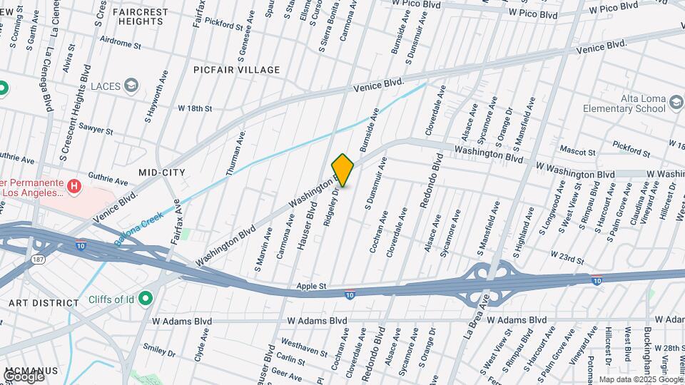 2026 S Ridgeley Dr Map and Location Details