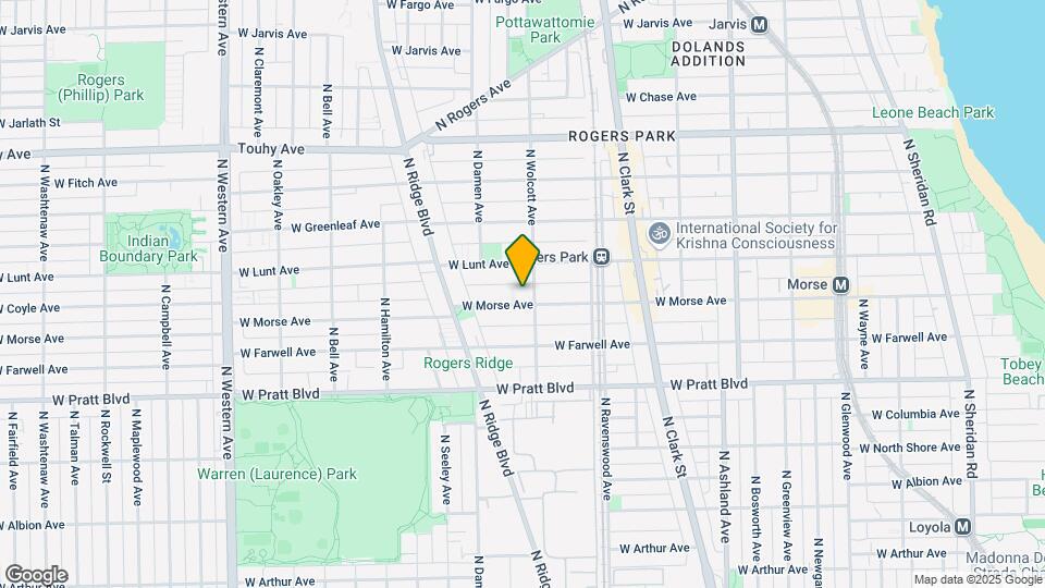 6954 N Wolcott Ave Map and Location Details