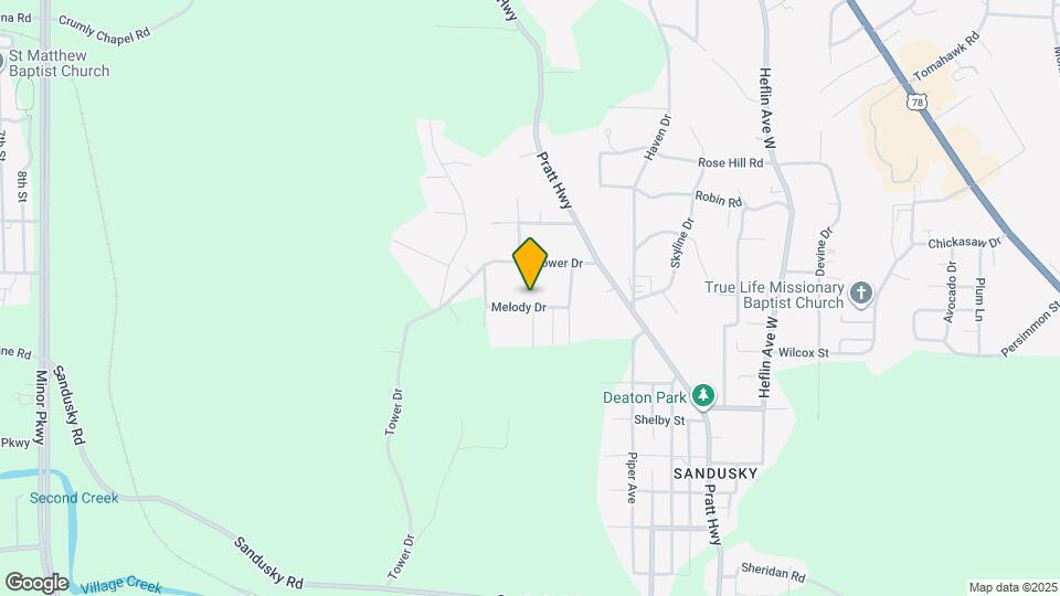 1032 Melody Dr Map and Location Details