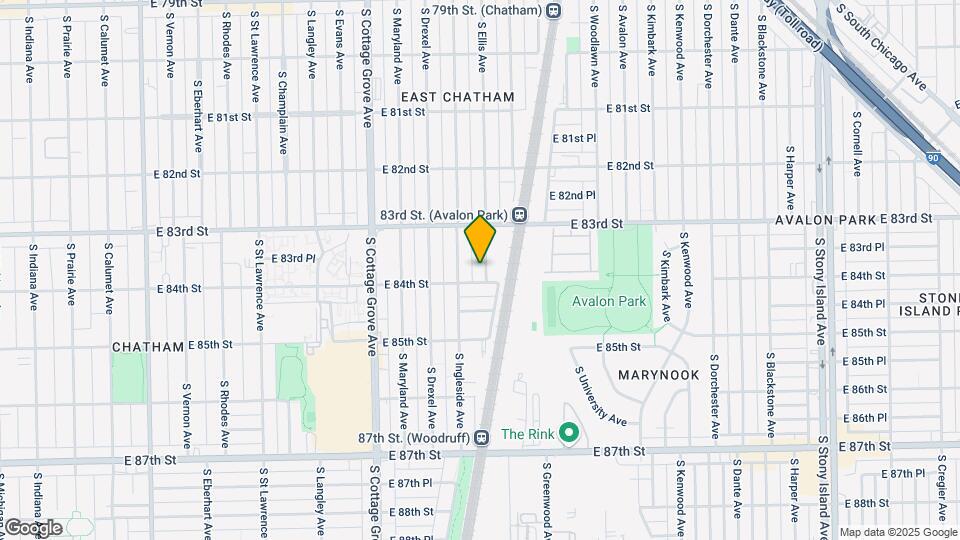 8342 S Ellis Ave Map and Location Details