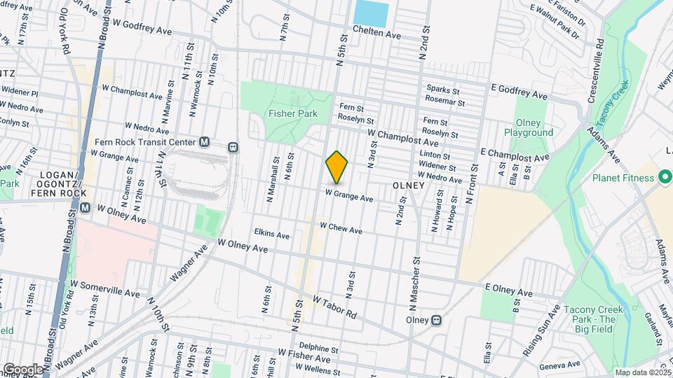 421 W Grange Ave Map and Location Details