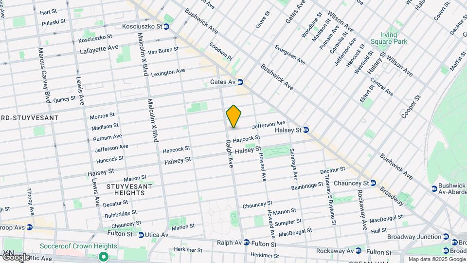 872 Jefferson Ave Mapa y Detalles de la Ubicación