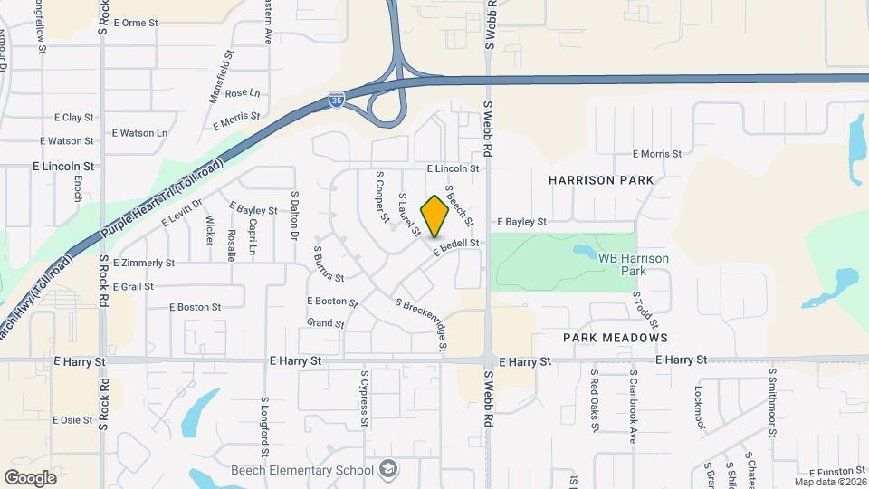 1122-1124 S Laurel St Map and Location Details