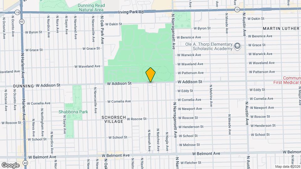 6519 W Addison St Map and Location Details