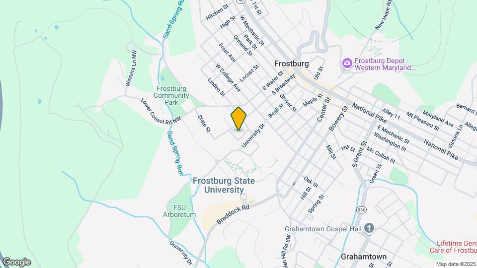 RentFrostburg Apartments - 86 Park Lane Map and Location Details