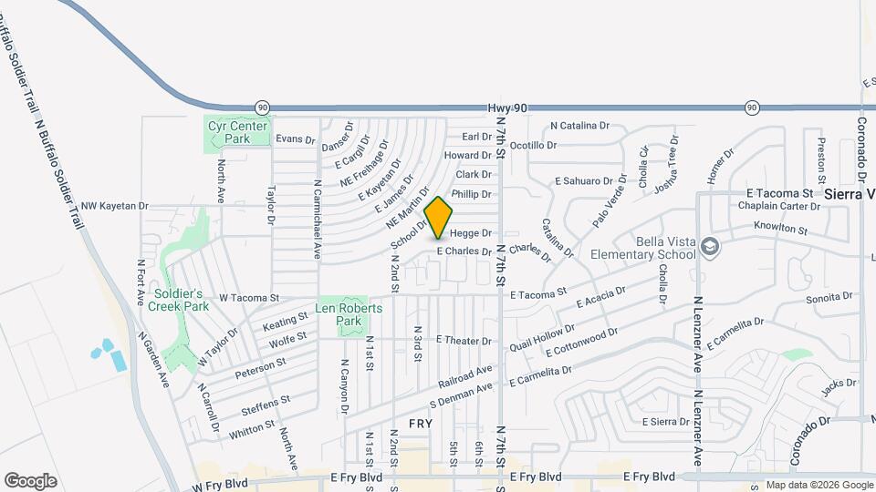 549 E Charles Dr Map and Location Details