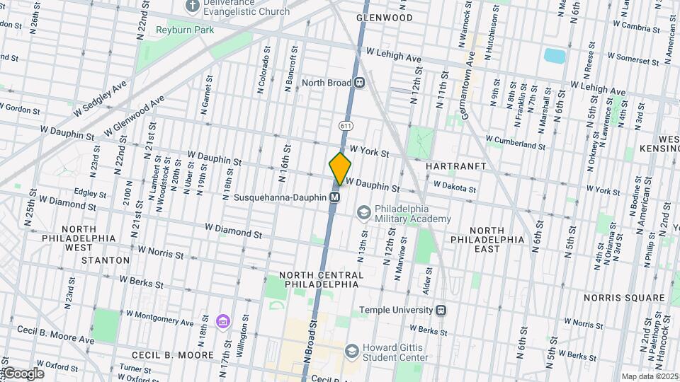 2235-2237 N Broad St Map and Location Details