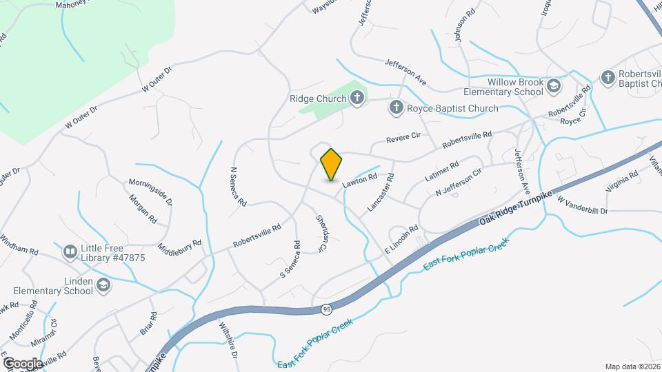 150 Lawton Rd Map and Location Details