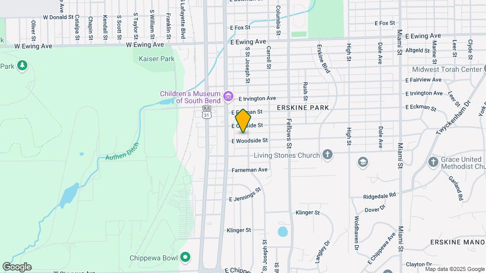 127 E Woodside St Mapa y Detalles de la Ubicación