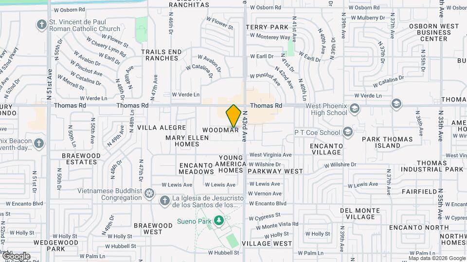 2652 N 43rd Ave Map and Location Details