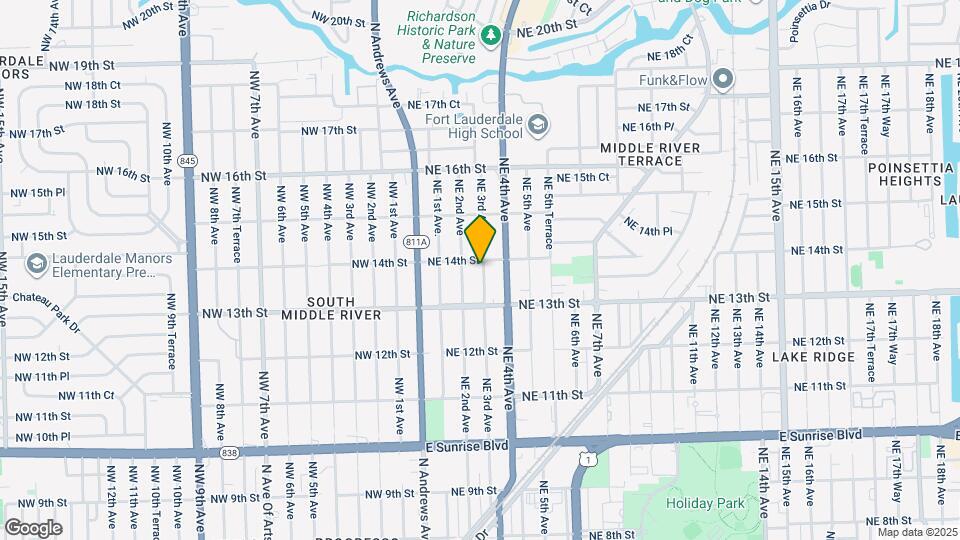 1337 NE 3rd Ave Map and Location Details