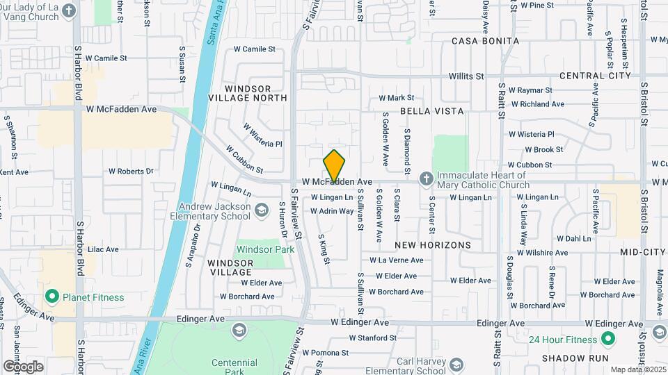 2610 Mcfadden Ave Map and Location Details