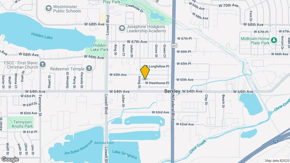 3275 W Hawthorne Pl Map and Location Details