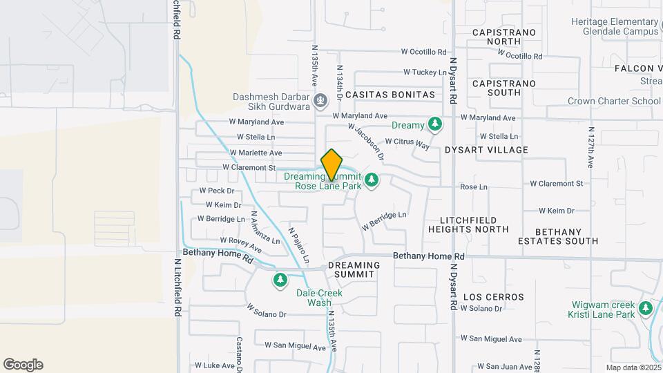 13436 W Peck Dr Map and Location Details