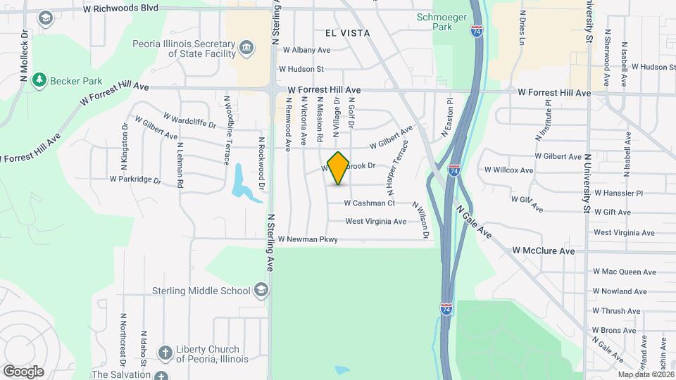 2214 W Arrowhead Ln Map and Location Details