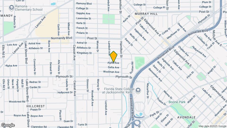 4542 Alpha Ave Map and Location Details