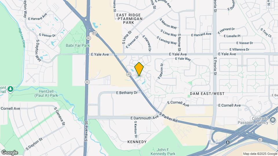 2914 S Parker Ct Map and Location Details
