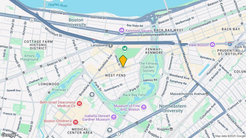 1292 Boylston St Mapa y Detalles de la Ubicación