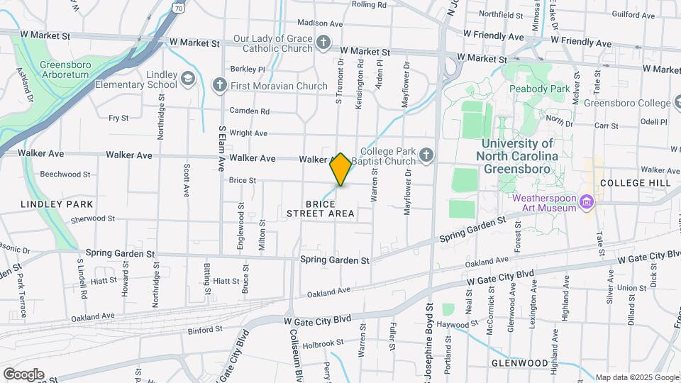 603 Granite St Map and Location Details