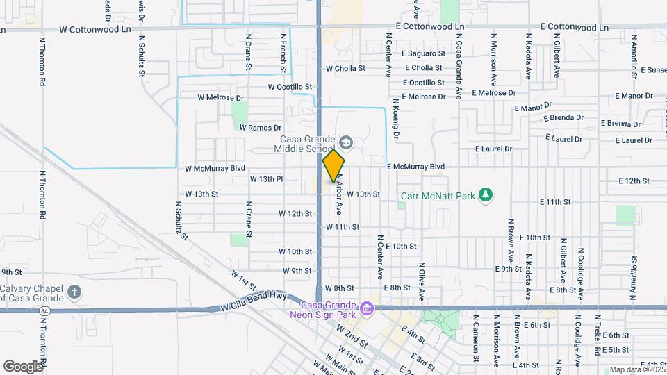 1309 N Arbor Ave Map and Location Details