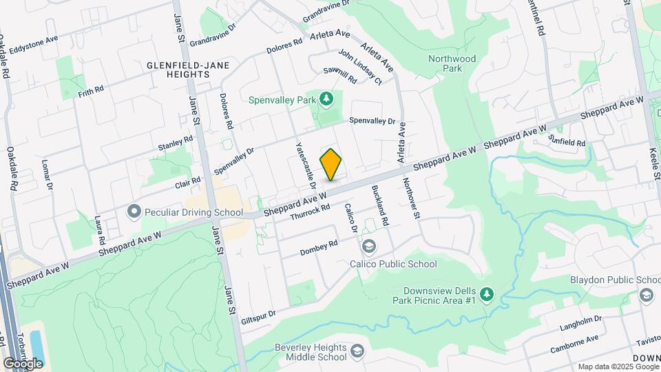 1884 Sheppard Ave W Map and Location Details