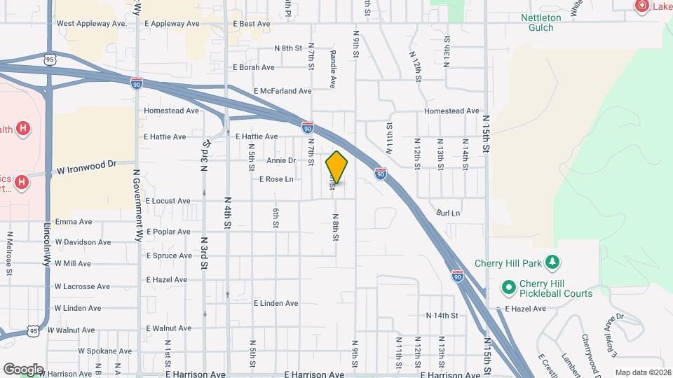 1908 N 8th St Map and Location Details