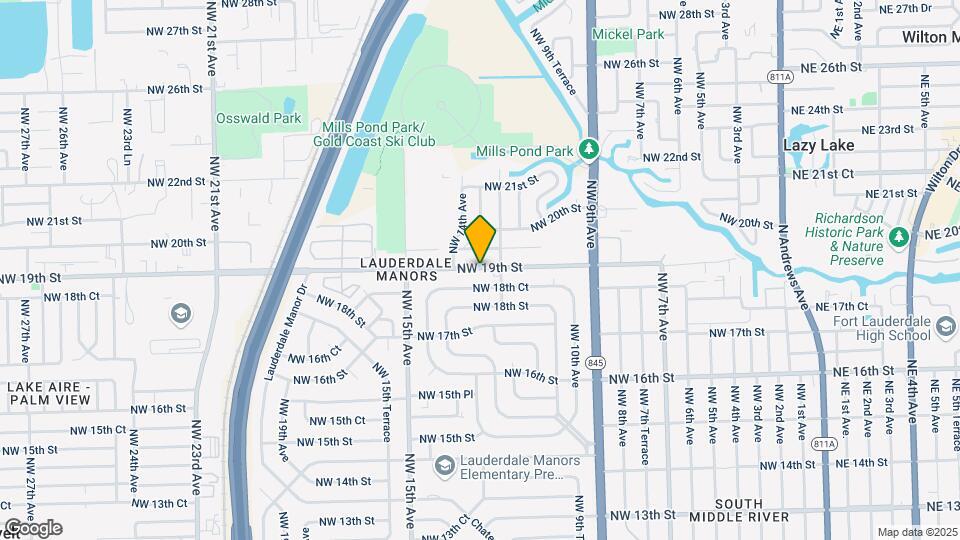 1224 NW 19th St Map and Location Details