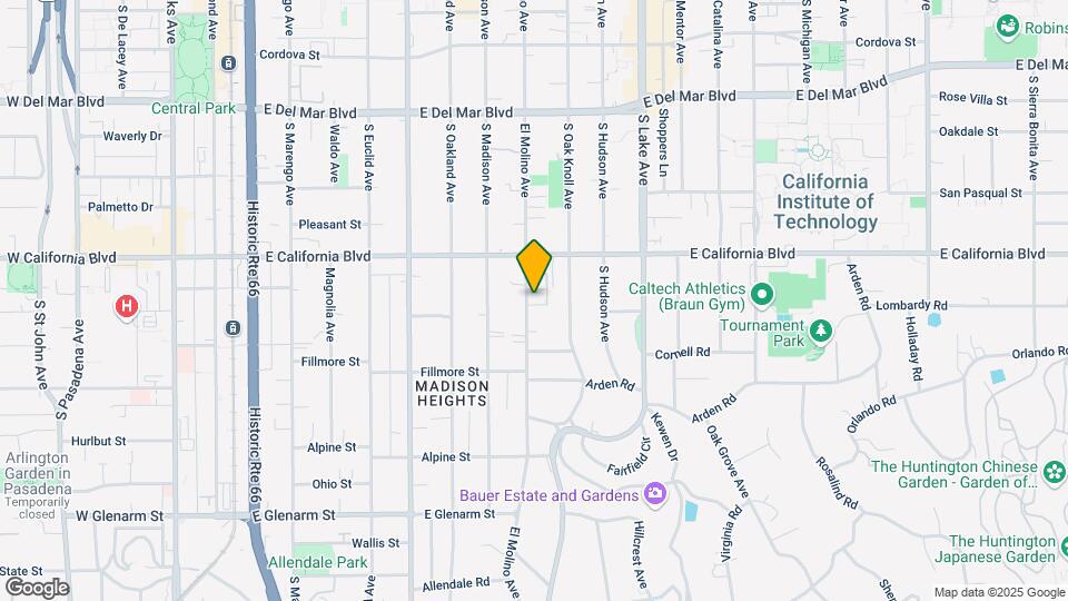 662 S El Molino Ave Map and Location Details