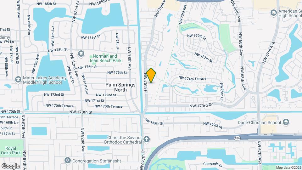 17425 NW 75th Pl Map and Location Details