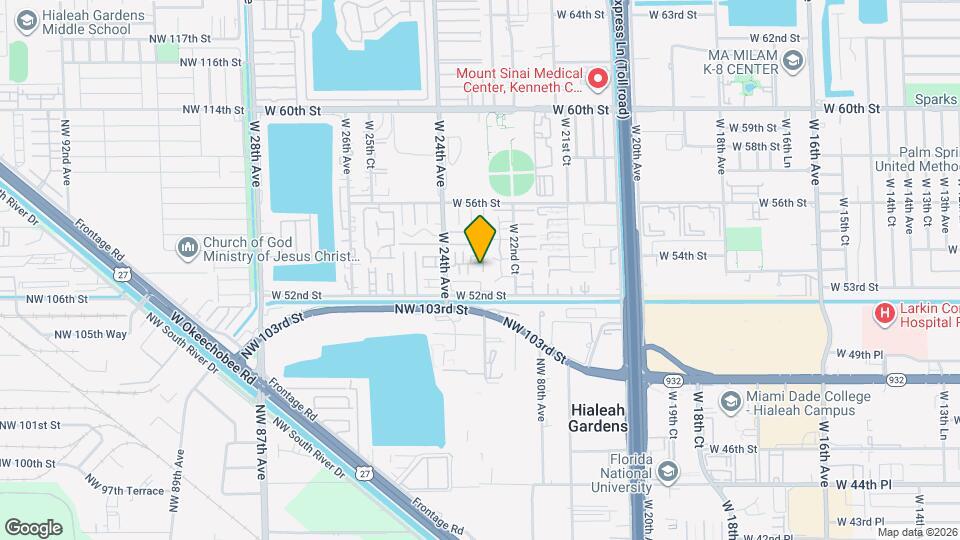 5344 W 23rd Ave Map and Location Details