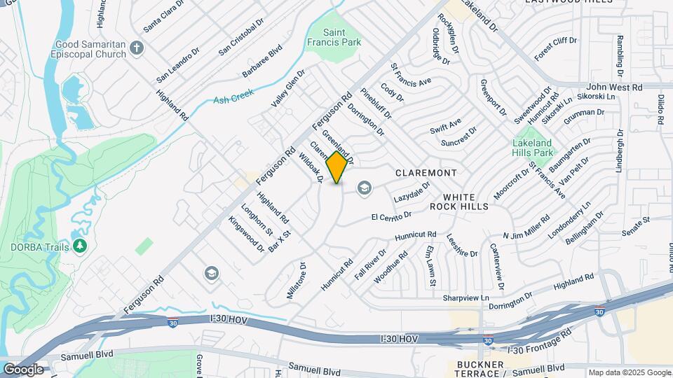 8115 Claremont Dr Map and Location Details