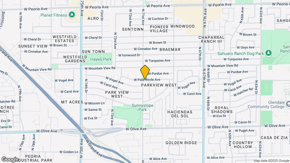 9623 N 71st Ave Map and Location Details
