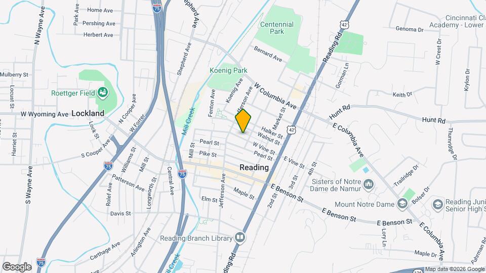 210 W Vine St Map and Location Details