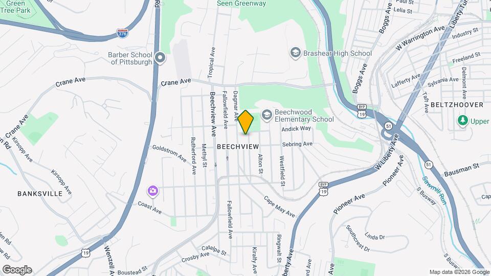 1314 Kenberma Ave Map and Location Details