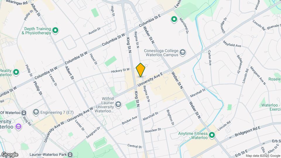 20 University Av E Map and Location Details