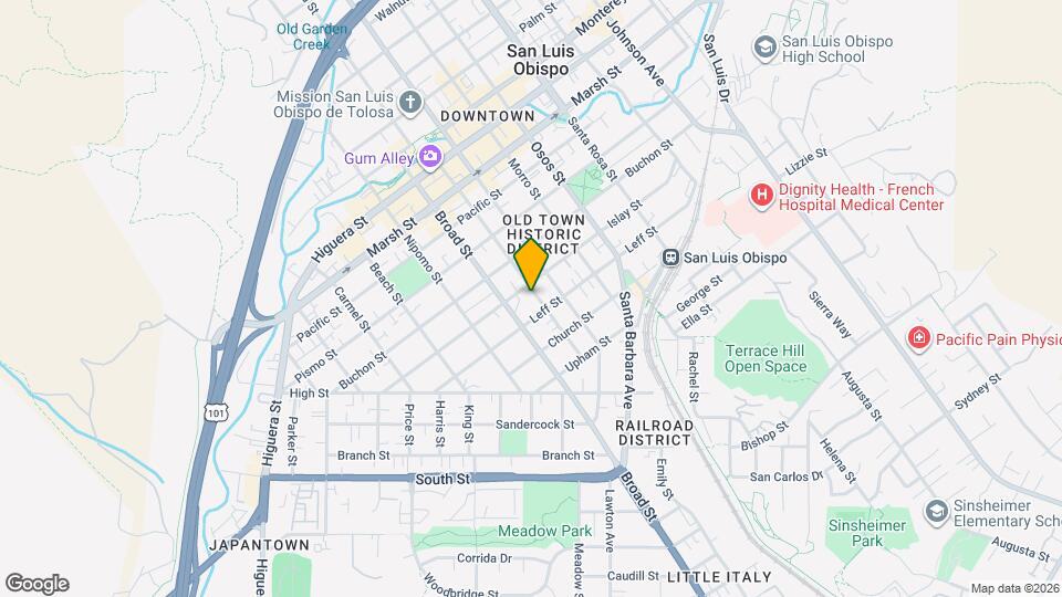 1613-1613 Garden St Map and Location Details