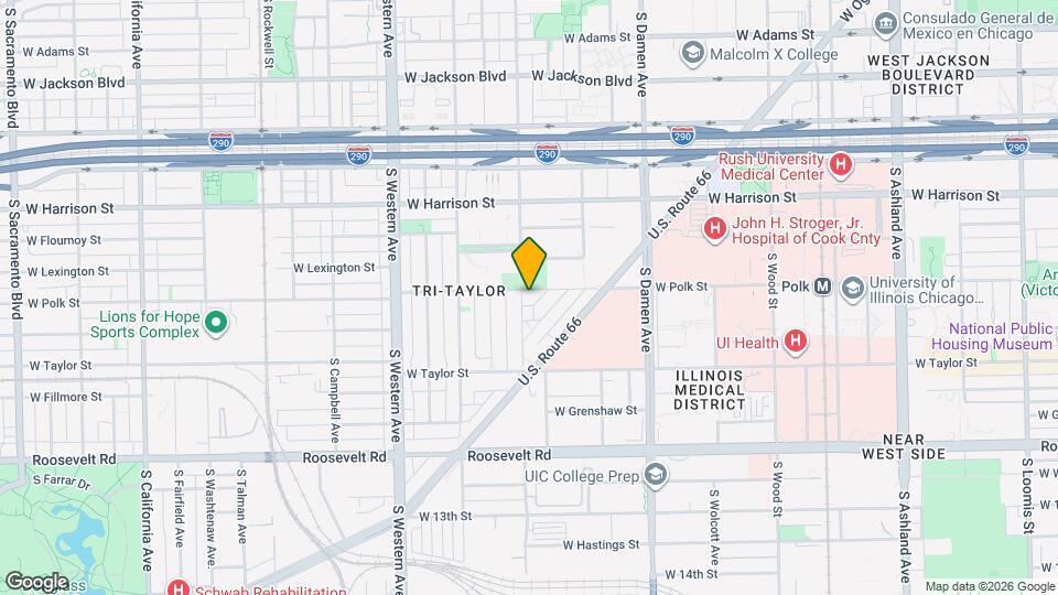 805 S Leavitt St Map and Location Details
