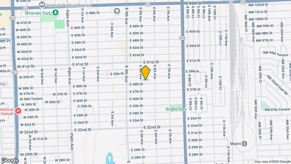 541 E 38th St Map and Location Details