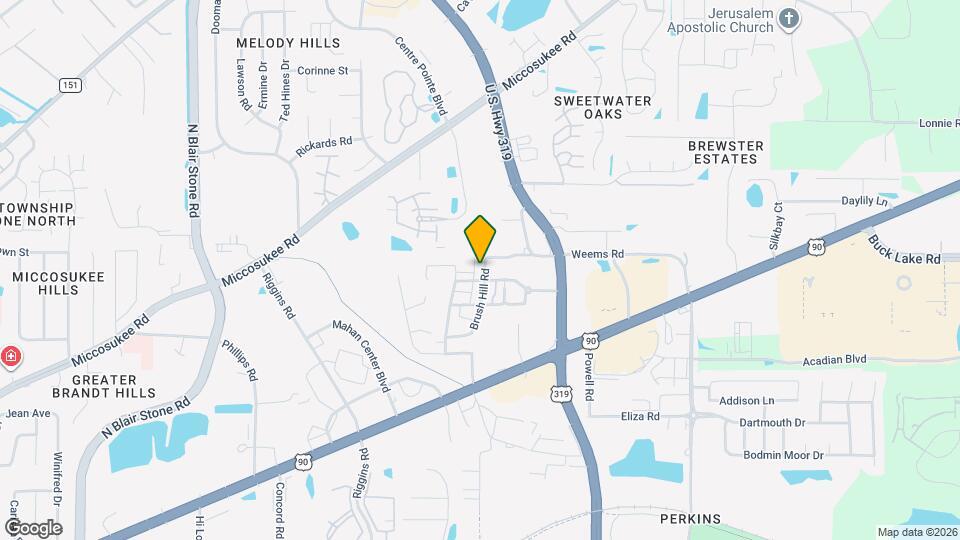 1734 Brush Hill Rd Map and Location Details
