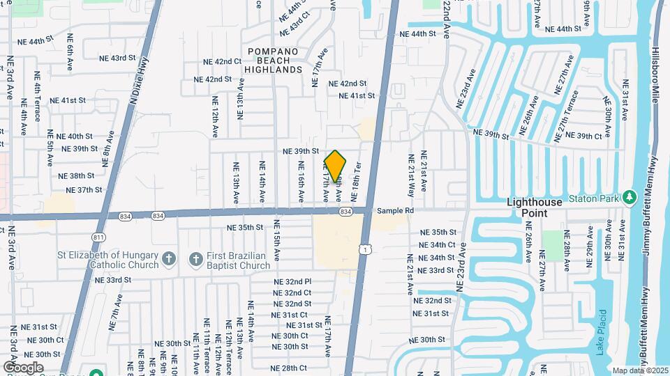3711 NE 18th Ave Map and Location Details
