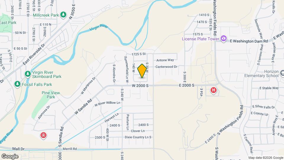 86 W 1965 S Mapa y Detalles de la Ubicación